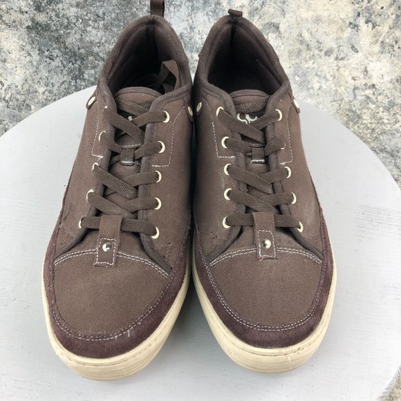 GRAVITY DEFYER Men's 13.5 Brown Versoshock Trampoline Canvas Casual Sneakers - Picture 6 of 12